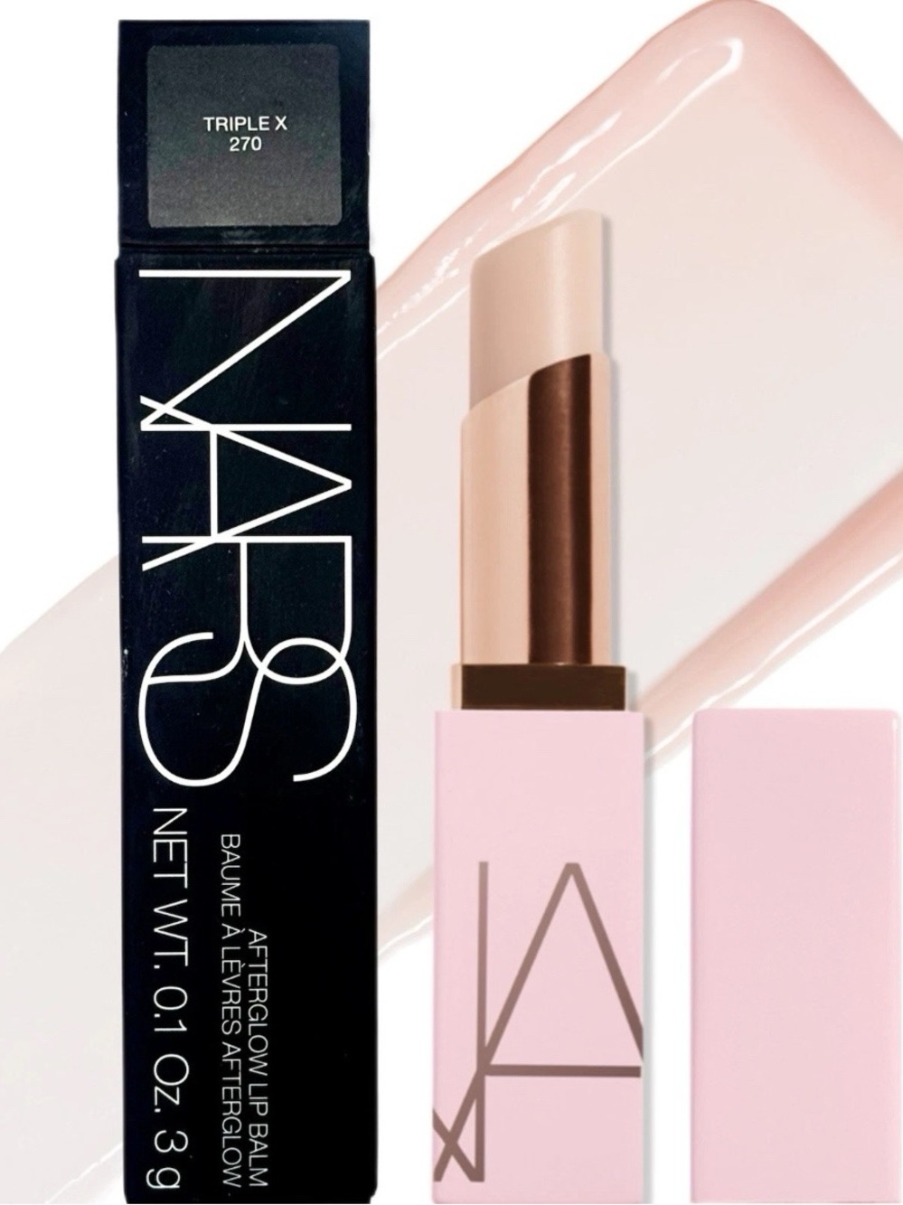 NARS AFTERGLOW LIP BALM TRIPLE X 0.1 OZ/3G NIB AUTHENTIC